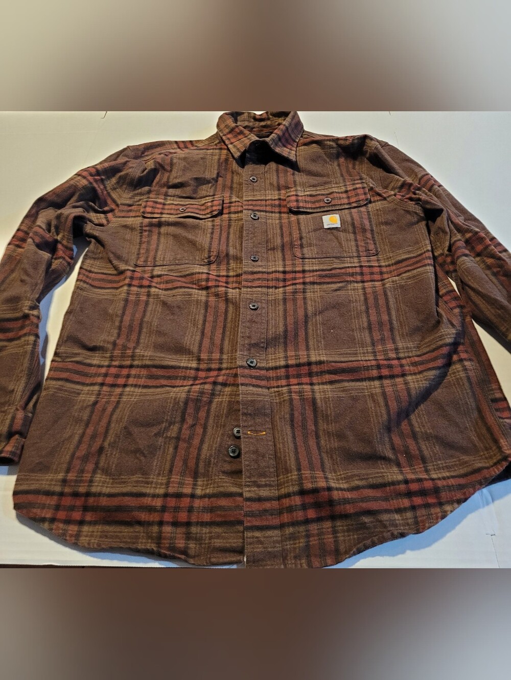 Carhartt Plaid Flannel Mens Size M